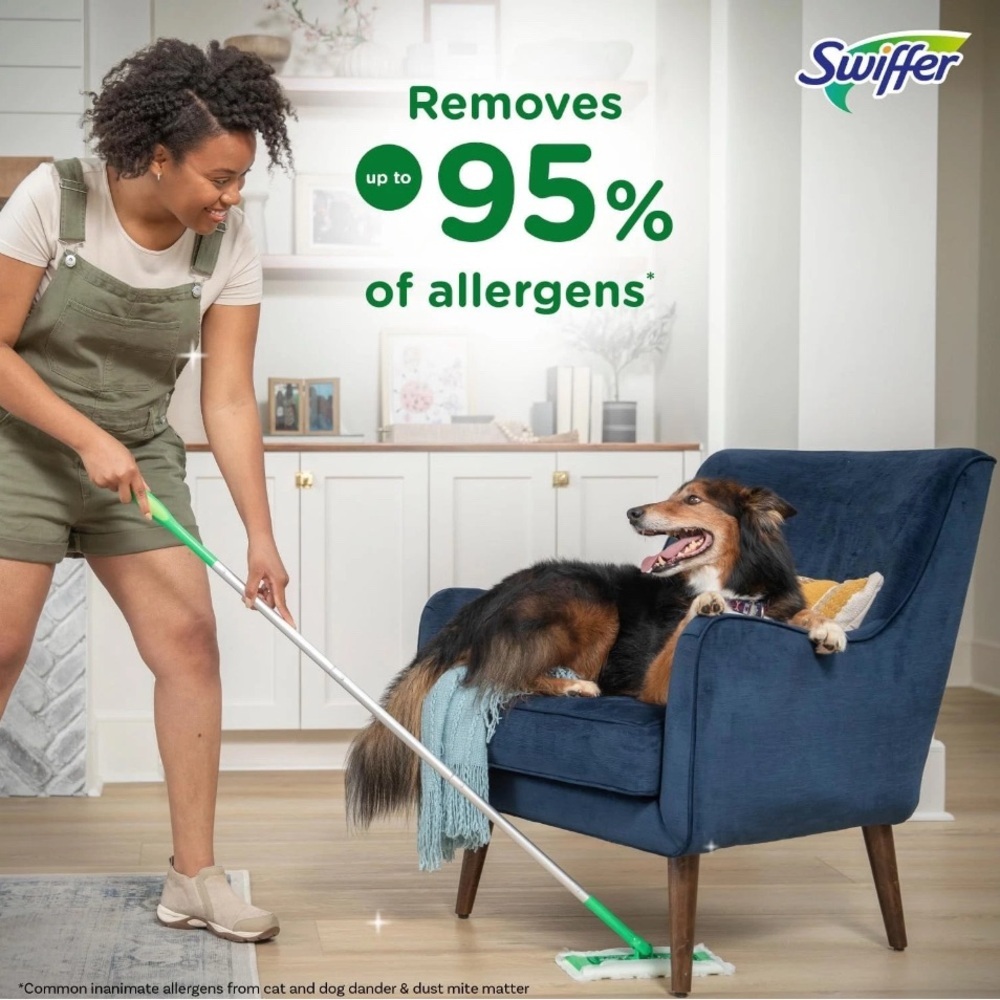 Swiffer Sweeper 2-in-1 Dry + Wet Floor Mopping and Sweeping Kit, 1 Kit - Picture 5 of 6